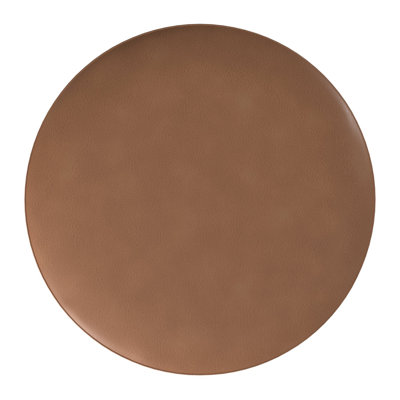 Repose-pieds rond en similicuir de 36 po Florio