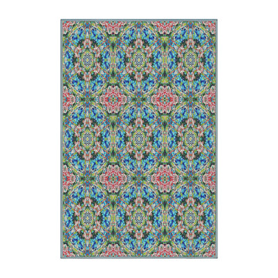 Tapis bleu/vert/orange Trafecanty