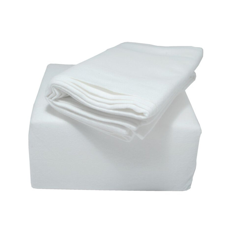 100% Cotton Fitted Sheet, White