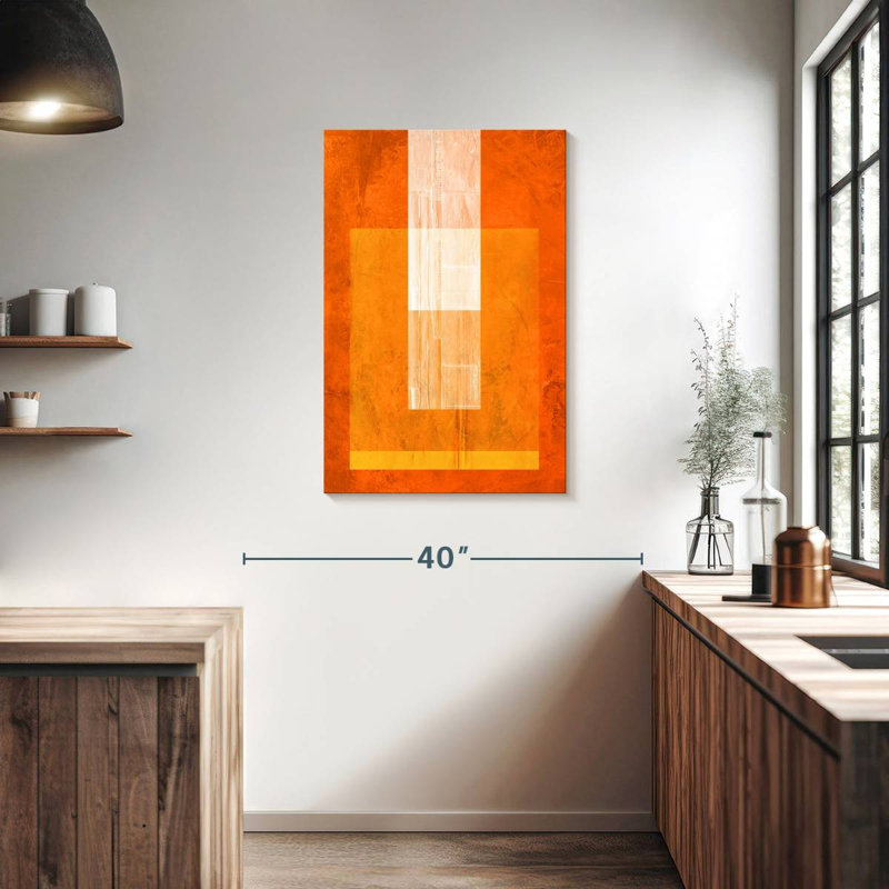 Avery Orange Paper II, 36" H x 24" W