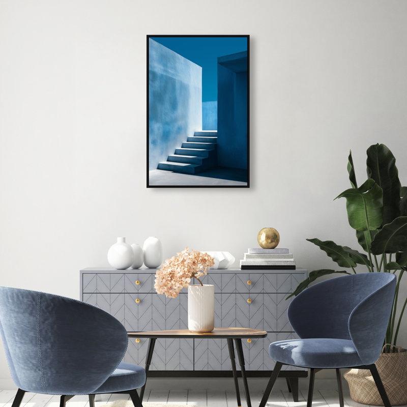 Deep Ocean Walls II Print by Oliver Gal, 16"H x 11"W, Black Floater Frame
