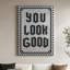 «You Cook Good», impression d'art graphique sur toile tendue - bleu