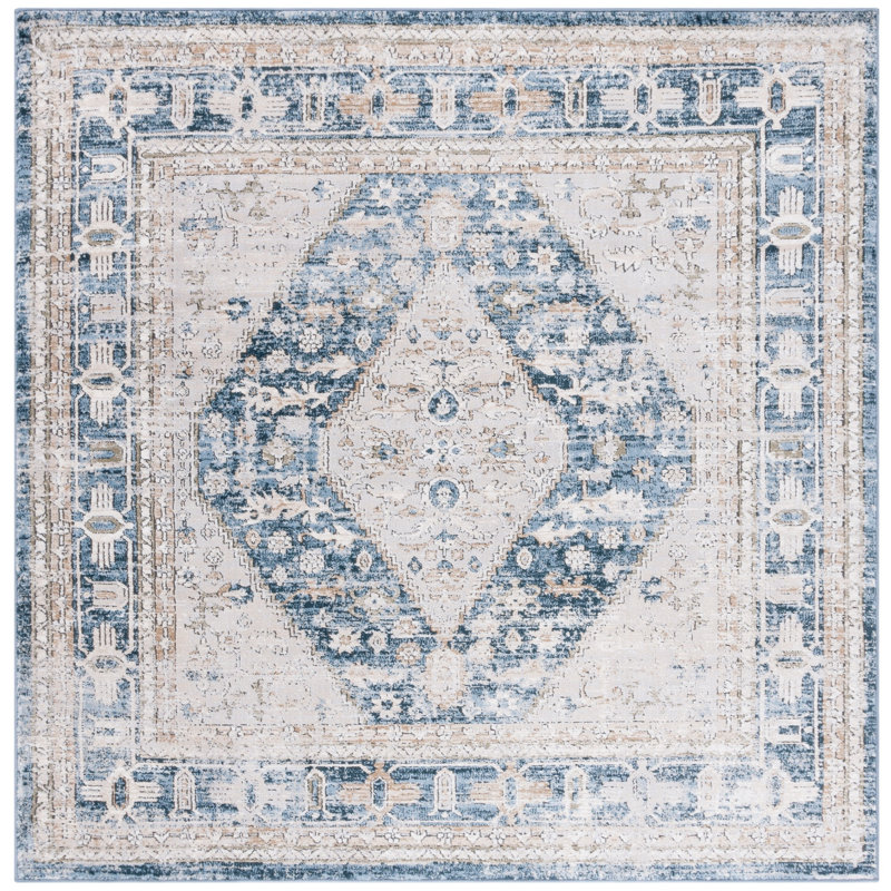 Jareka Performance Oriental Rug, Square 6'7"