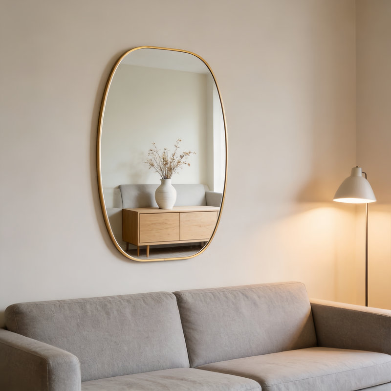 Miroir de salle de bain 24x36, Gold, 36 po x 24 po