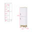 Garde-manger simple Wallas, quatre tablettes, deux portes