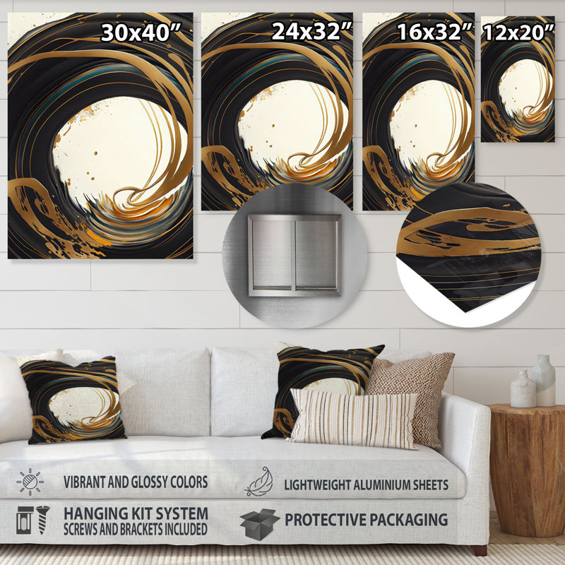 Lylie Abstract Wall Decor on Metal, 20" H x 12" W x 1" D