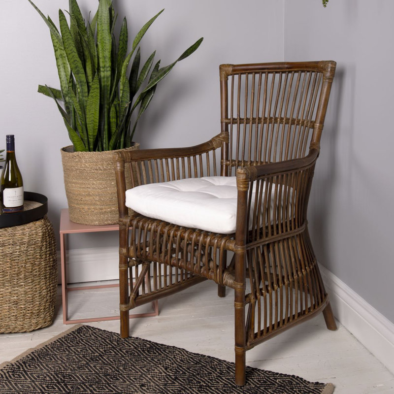 CHAISE EN ROTIN BRUN NATUREL Coster