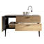 Ensemble de meuble-lavabo autoportant rayé 48 po avec lavabo