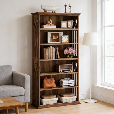 Armoire de rangement, présentoirs de style campagnard, bibliothèque spacieuse