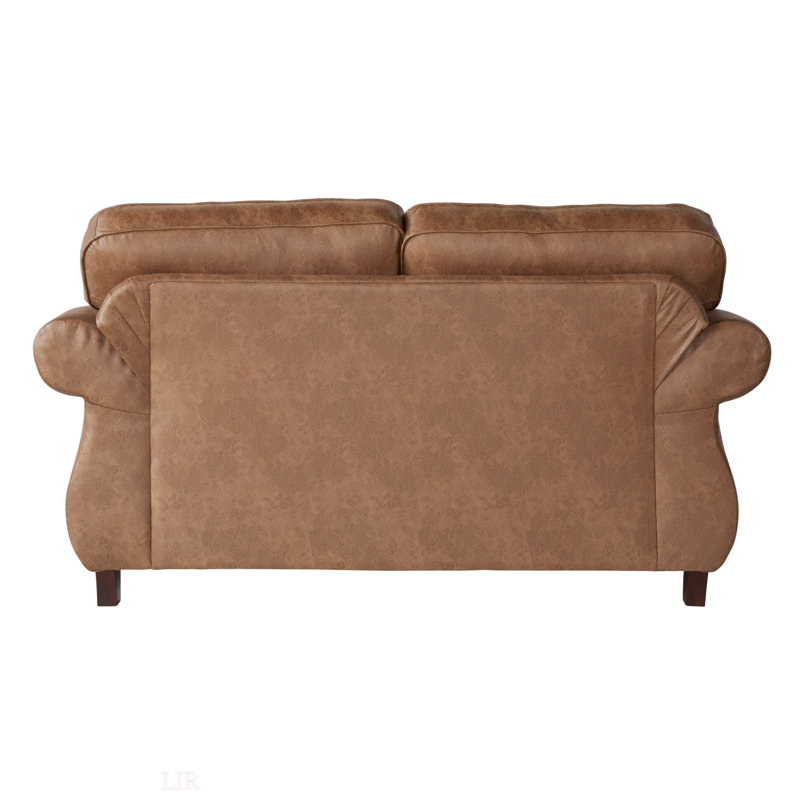 Causeuse en tissu, Brun