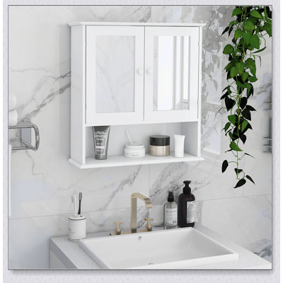 Bathroom Mirror Cabinet Temperatures, Anti-Fog, Recessed Or Wall-Mounted Installation