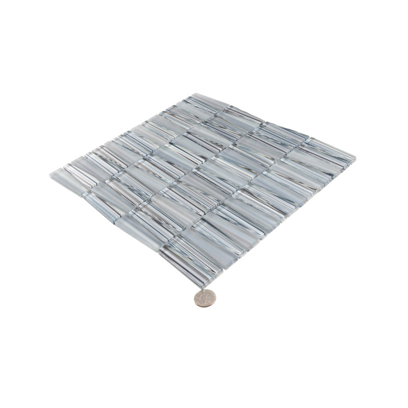 12"X12.9" Triangle Glass Mosaic Tile
