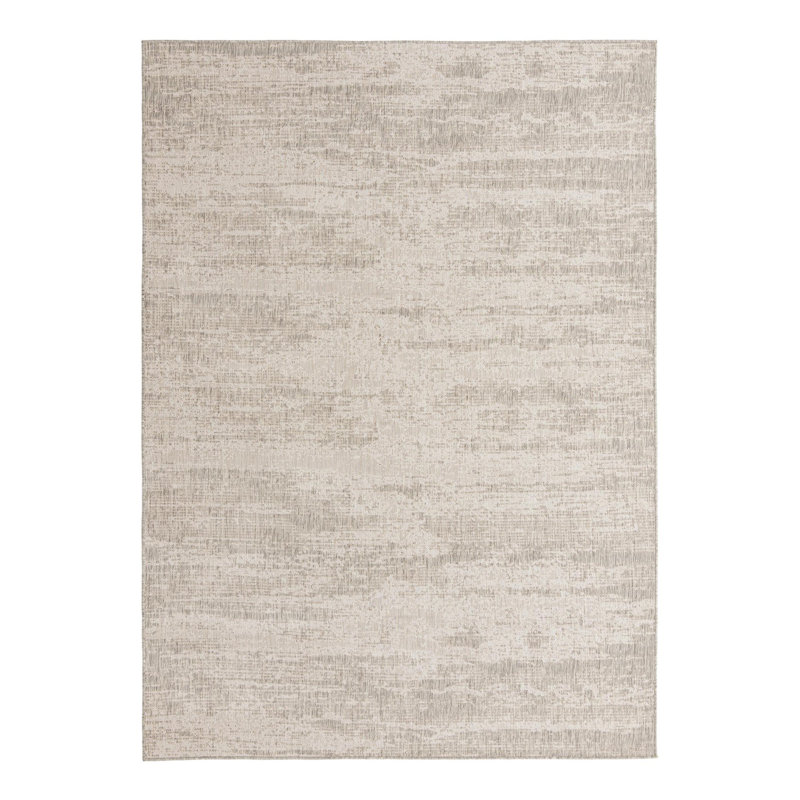 Bruss Gray Indoor/Outdoor Modern Rug, Rectangle 10' x 14'1"