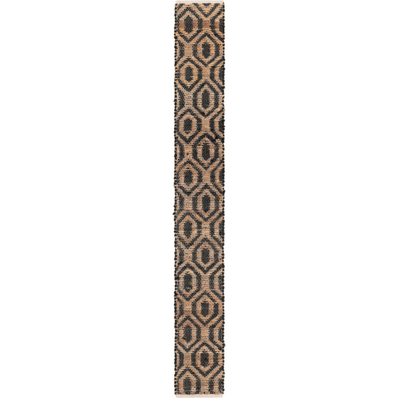 Kejsi Cotton Abstract Indoor Rug, Runner 1'2" x 10'