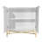 2 Door White Locker Accent Cabinet