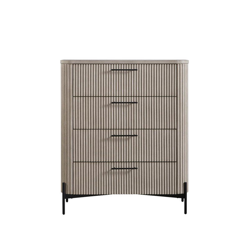 Commode 4 tiroirs, Taupe