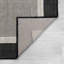 Tapis intérieur / extérieur noir / crème Kasuri-949980