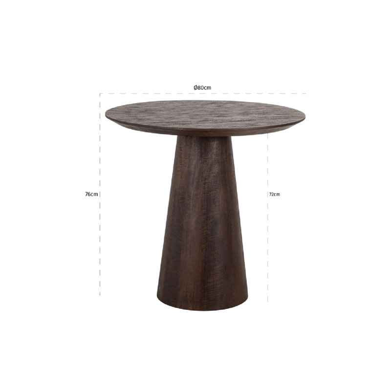 Willow Round Solid Wood Dining Table