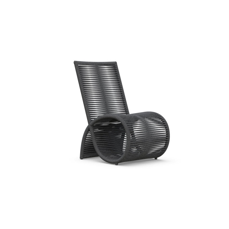 Wave Dining Chair, Matte Charcoal/Pebble
