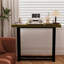 Console en bois massif 39,37 po Boquillas