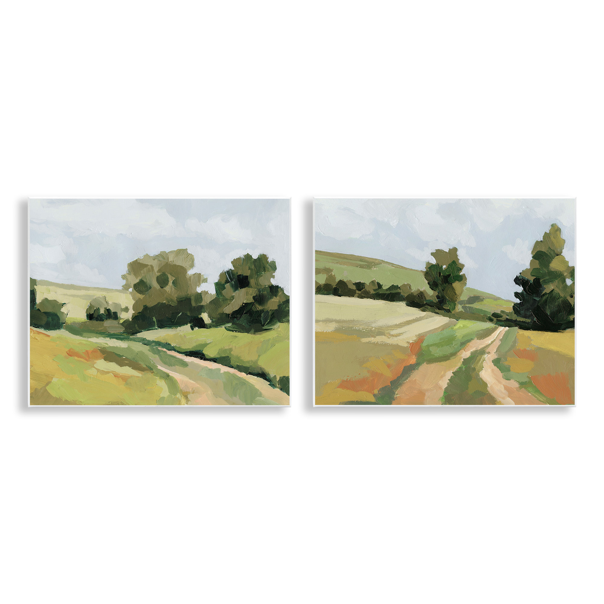 Ophelia & Co. Abstract Country Road Landscape 2 PC Wall Plaque Art Set ...