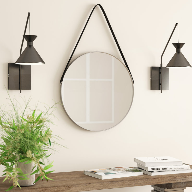 Deonte Metal Flat Wall Mirror