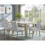 Table rectangulaire moderne en marbre blanc - Support en bois brun pour 6 plateaux de table