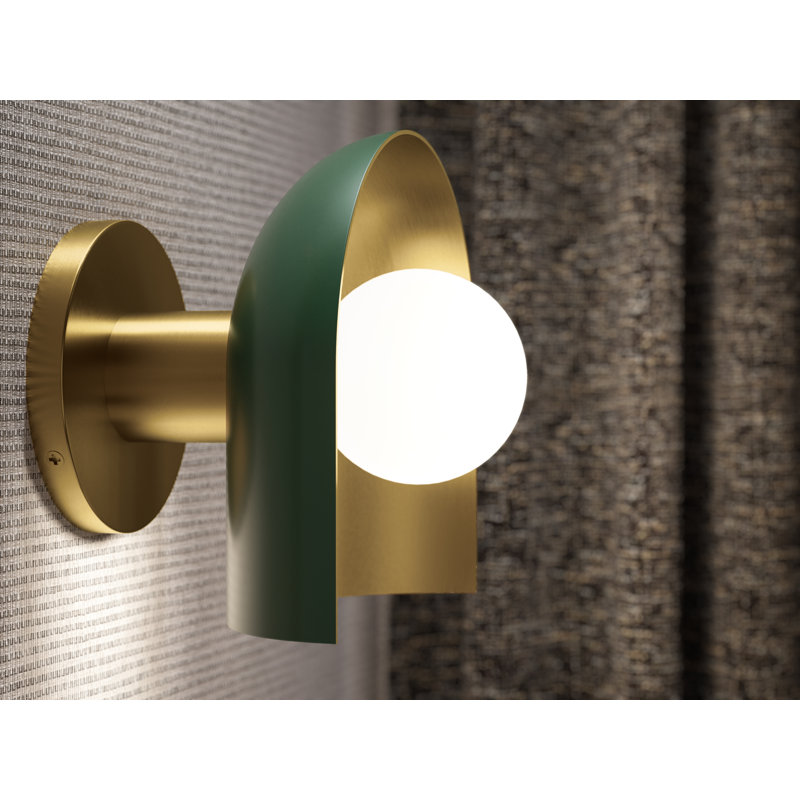 Jabot One-Light Sconce, Green