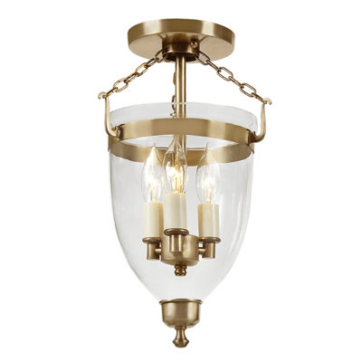 Pateros 3 - Bulb Outdoor Semi Flush Mount