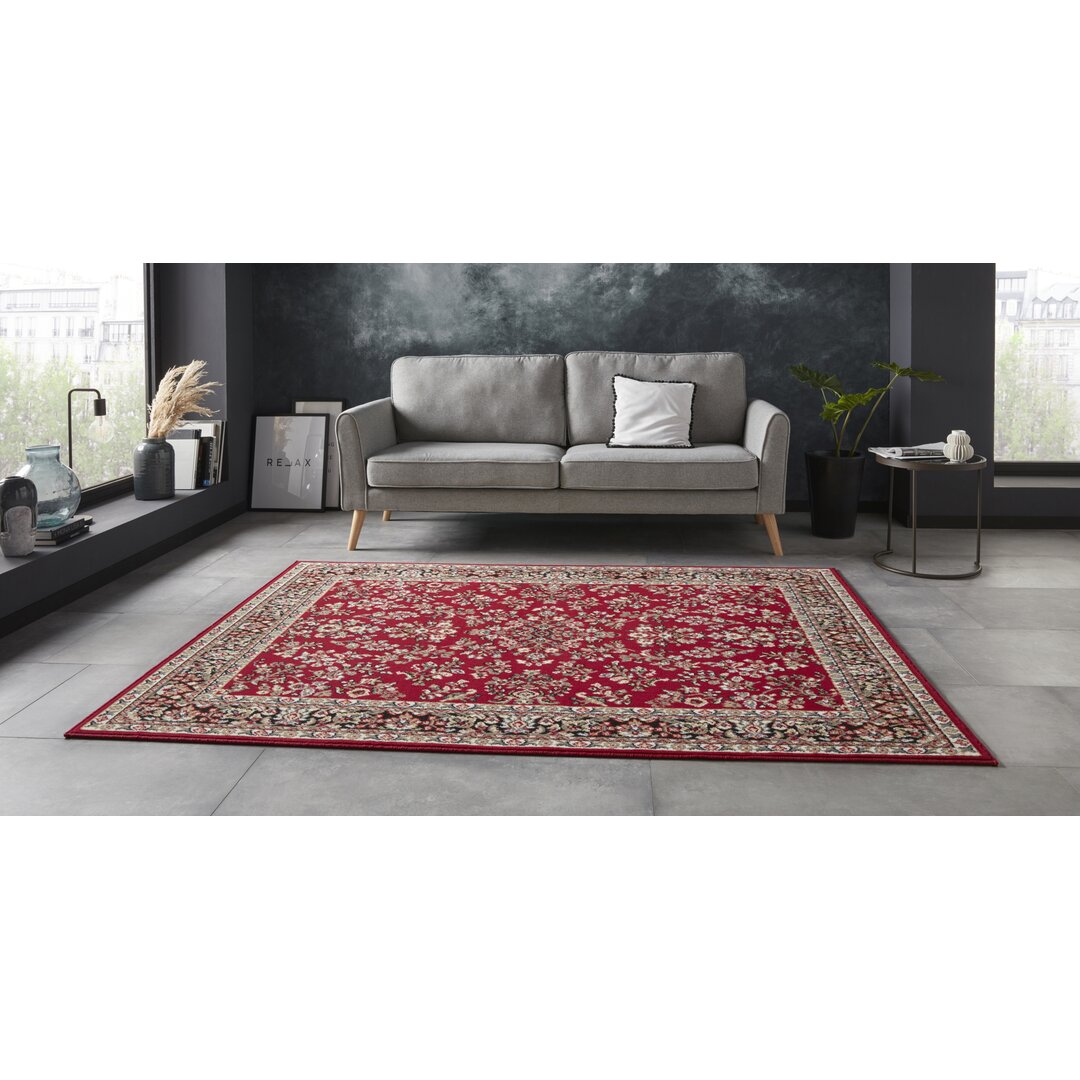 Zabul – Orient Teppich, Orientalisch, Wohnzimmer, Schlafzimmer, Esszimmer, Flur – Rot Beige Rosa