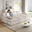 Confortable Corduroy 3 avec 2 repose-pieds, fauteuil inclinable profond pour le salon, matériau rembourré haut et éponge relaxante surdimensionnée, tissu intérieur de qualité supérieure