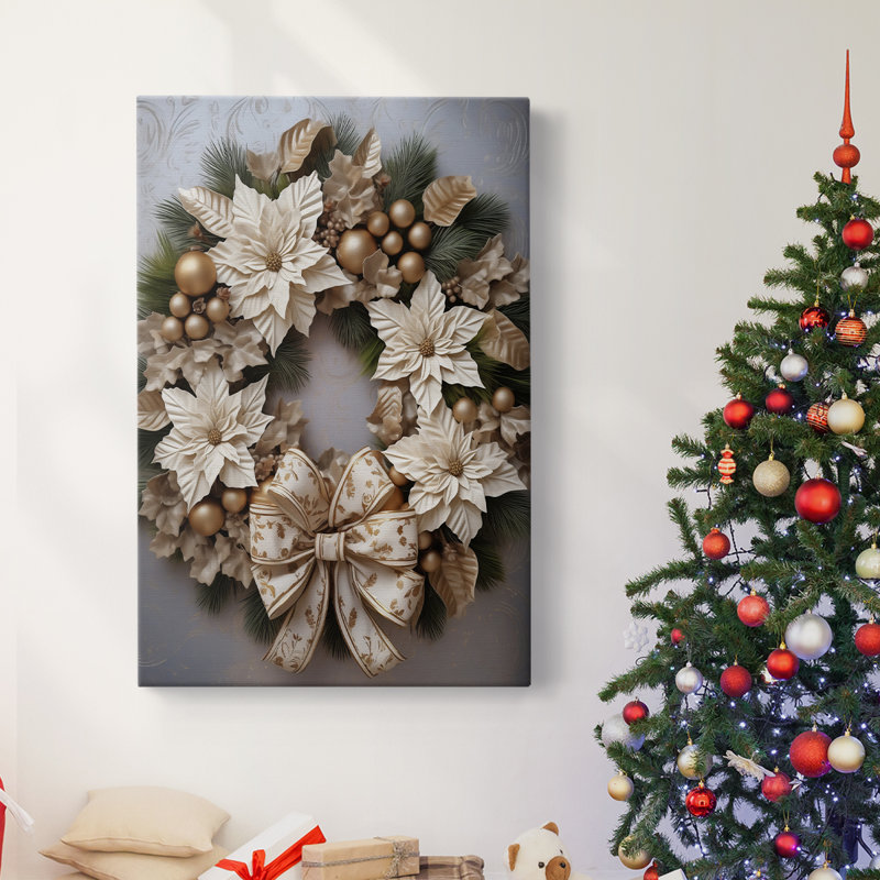 Art des Fêtes de Noël - Toile tendue avec châssis DCCV III, H 27 po x l 18 po