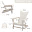 Chaise Adirondack pour l'extérieur en PEHD Licola-805399