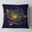 Coussin imprimé floral doré à motif floral doré-30422514-30422517