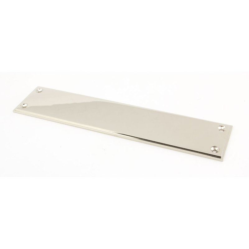 Art Deco Fingerplate Door Accessory, Polished Bronze