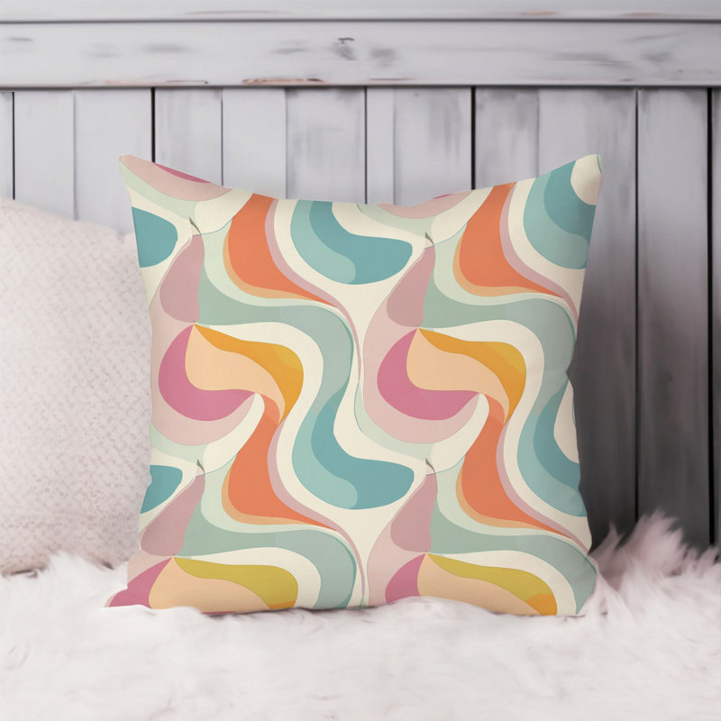 Abstract Retro 70s Hippie Groovy Pattern III Retro