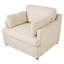 Fauteuil d'appoint surdimensionné Mirod - coussins d'accoudoirs confortables, style neutre polyvalent, design élégant, structure durable-932912800