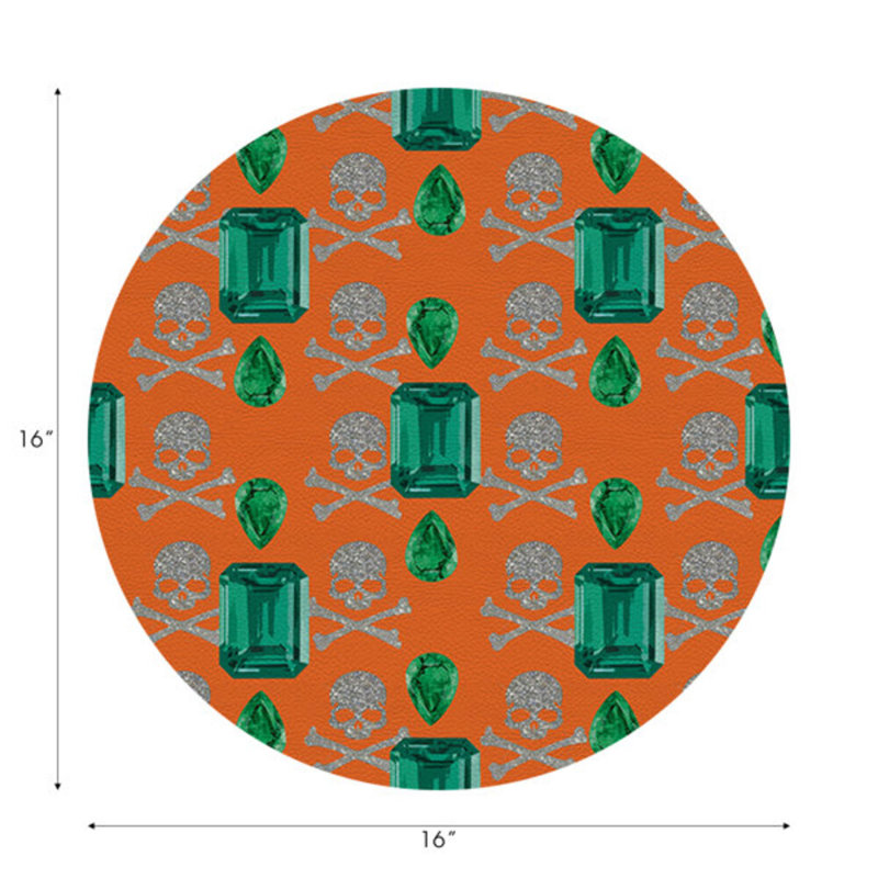 Napperon Gem Emeralds, Orange