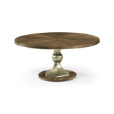 Barcelona Round Walnut Wood Dining Table
