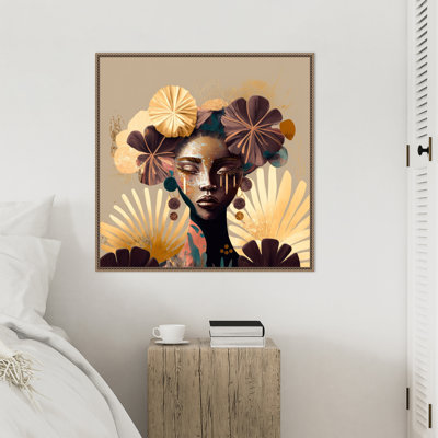 Tribal Bokeh by Wrenn Framed Canvas Wall Art Print