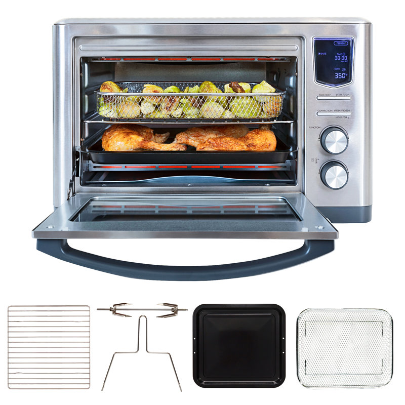 Kenmore 25 Qt. 11 in 1 Digital Air Fryer Convection Toaster Oven Rotisserie