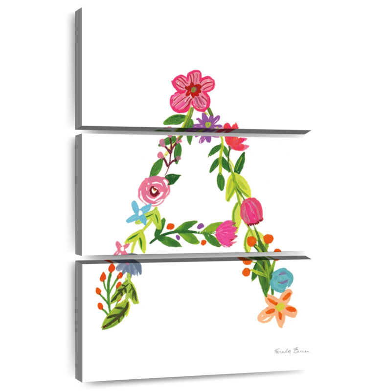 Lettre de l'alphabet floral Keiri I, H 32 po x l 20 po