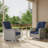 Ensemble de conversation pour patio en osier 2 personnes avec chaises et table-2092233271
