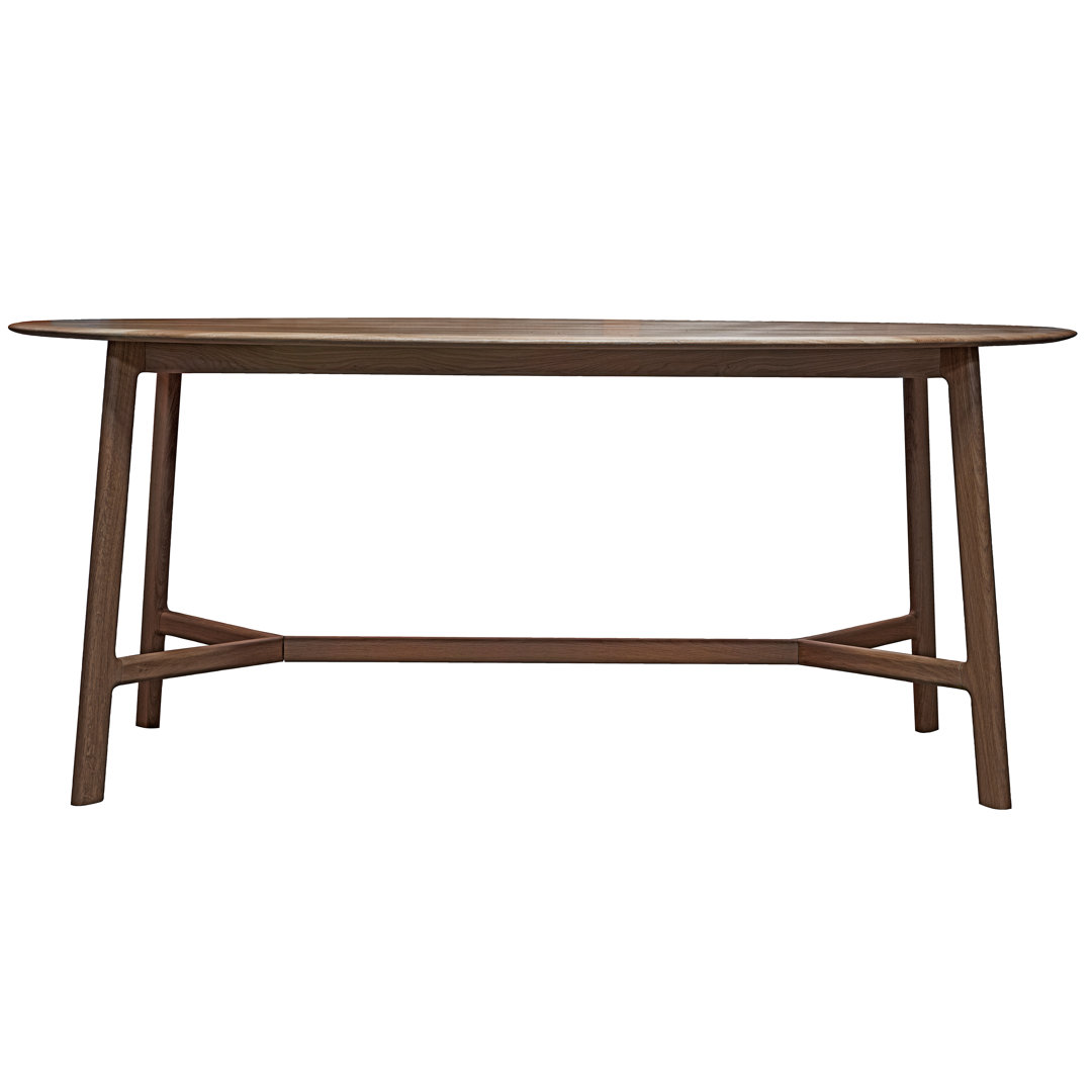 Anza Oak Oval Solid Wood Dining Table