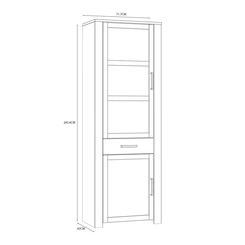 Kissner Display Cabinet, White