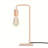 Rose Gold Desk Lamp - Edison Desk Lamp - Industrial Bedside Lamp For Bedroom, Living Room, Dormitory - Small Metal Lamp For Reading, Nightstand, Dressing Table-677008717