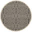 Tapis intérieur / extérieur sable / noir Arneshia-20794188