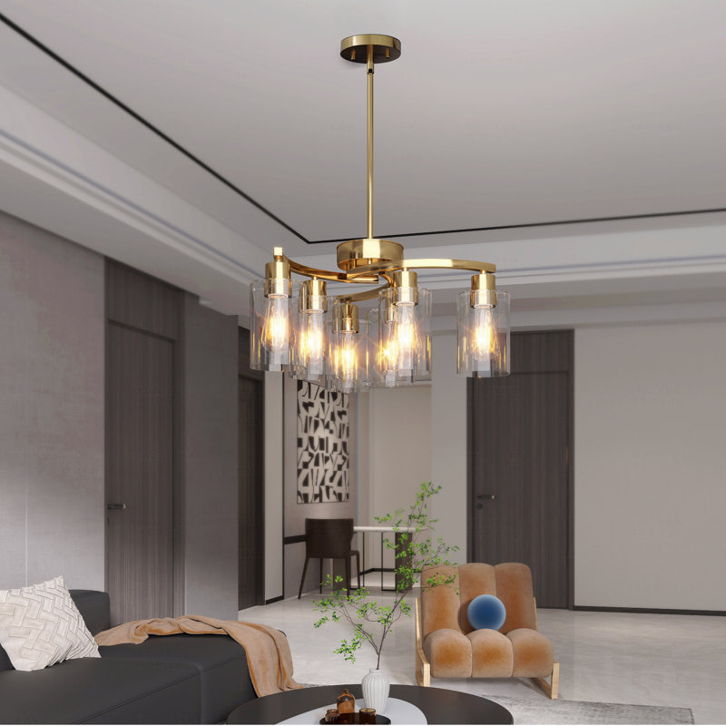Chandelier  - 6-Light Configuration S, Gold