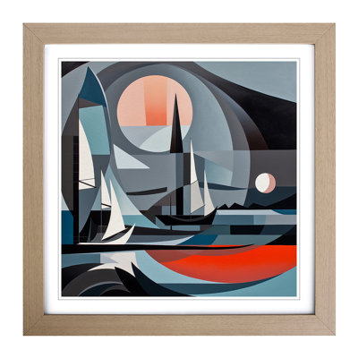 Seascape Constructivism - Framed Print