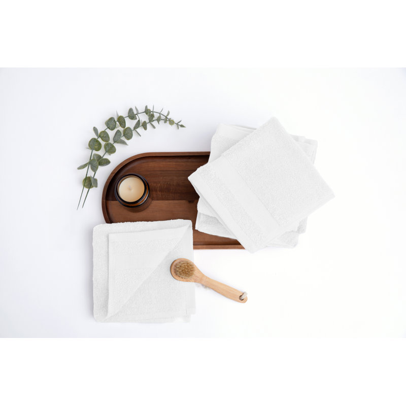 Ensemble de débarbouillettes, Blanc